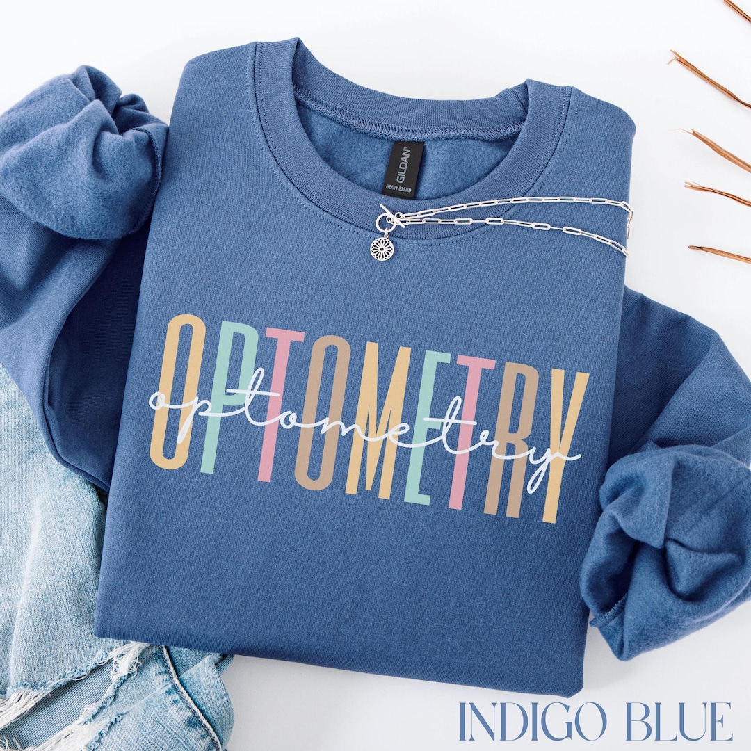 Optometry Funky Letters Optometry Letter Design Sweatshirt: Eye Doctor Gift - Etsy