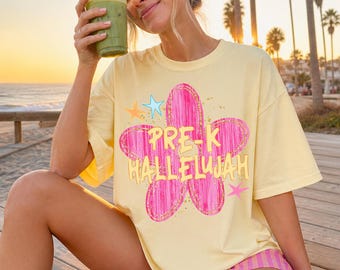 Pre-K Teacher Shirt, Back To School Gift, Everything Hallelujah Preschool Dream Team T-shirt, Preschool Gifts