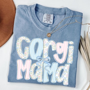 Comfort Colors Corgi Mom Shirt: Garment-Dyed Ring-Spun Cotton Tee