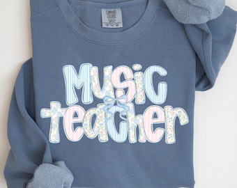 Music Teacher Sweatshirt, Music Teacher Sweater, Music Lover Gift