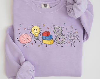 Comfort Colors Gifted Teacher Sweatshirt, Special Education Team Gift, Doodle Gifted And Talented Techer Sweater, Gifted School Crewneck
