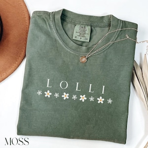 Lolli Shirt Comfort Colors: Grandma Floral Tee