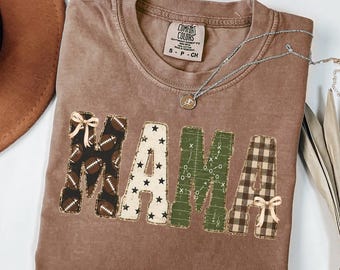Camiseta retro para mamás aficionadas al fútbol americano, regalo para el día del partido, camiseta de la temporada de touchdowns, regalo para fans del fútbol americano, camiseta de mamá aficionada al fútbol americano, regalo para mamás deportistas