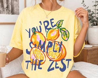 Retro Lemon Shirt, Citrus Lover Gift, Lemon T-Shirt, Summer Vacation Outfit, Beach Vacation Graphic Tee