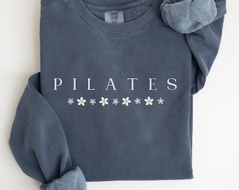 Pilates Sweatshirt Comfort Colors, Pilates Sweater For Women, Pilates Instructor Gifts, Workout Sweatshirt, Pilates Lover Gift, Pilates Tee