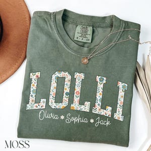 Comfort Colors Lolli T-Shirt: Personalized Grandma Gift