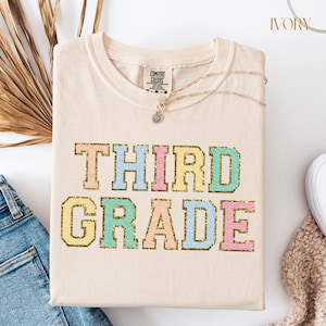 Comfort Colors® Third Grade Teacher Shirt, 3rd Grade Teacher Shirt, Back to School Shirt, Third Grade TShirt, 3rd Grade T-Shirt, Teacher Tee