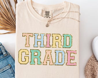 Comfort Colors® Third Grade Teacher Shirt, 3rd Grade Teacher Shirt, Back to School Shirt, Third Grade TShirt, 3rd Grade T-Shirt, Teacher Tee