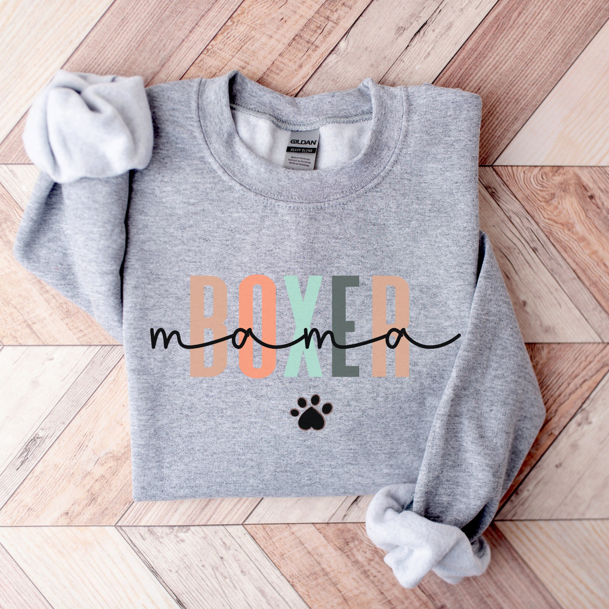 Boxer Mom Sweatshirt Boxer Dog Sweater Boxer Mom Gift Dog Etsy