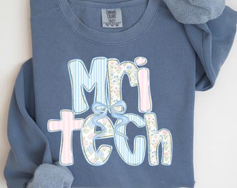 Comfort Colors MRI Tech Sweatshirt, Rad Tech Gifts, Mri Technologist Crewneck