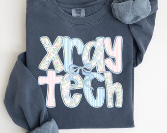Comfort Colors X-Ray Tech Sweatshirt, Radiology Gift, Xray Technologist Crewneck