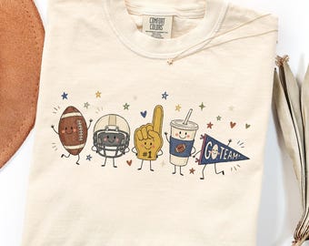 Football Shirt, Game Day Mom Gift, Doodle Football Season Tshirt, American Footballs Fan Gift, Football Mama Tee