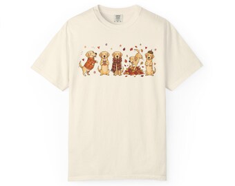 Fall Yellow Lab Shirt, Labrador Retriever Mom Gifts, Doodle Yellow Labrador Mom Tshirt, Pet Owner Gift, Funny Yellow Lab Tee