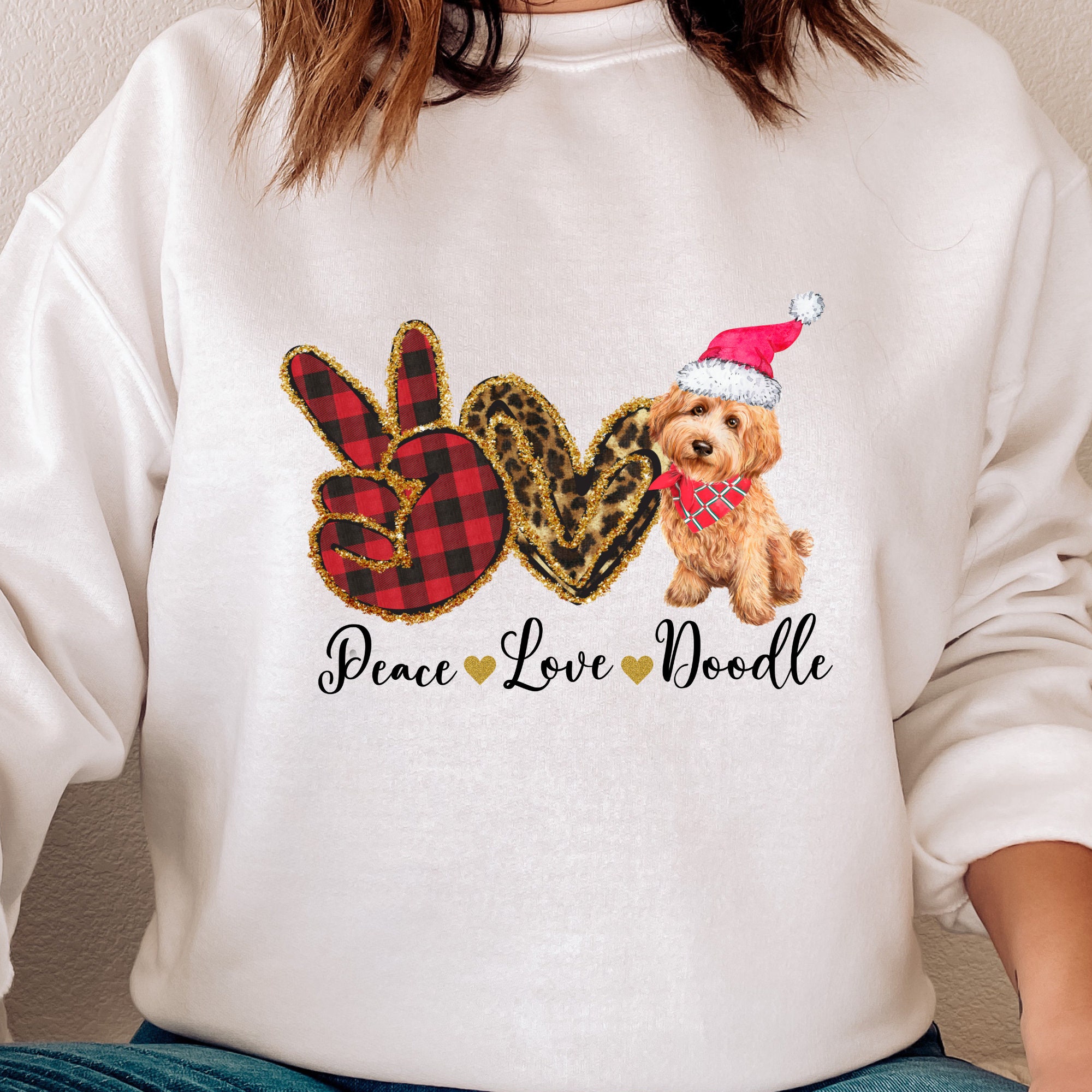 Peace Love Golden Doodle Sweatshirt 