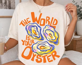 Oyster Shirt, Oyster Club Tshirt, Summer Outfit Gift, Vintage Food Tee