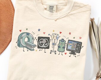 CT Tech Shirt, Rad Tech Gift, Doodle Computed Tomography Tshirt, CT Technologist Tee, Radiologist Gifts