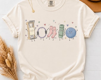 Pilates Shirt, Pilates Lover Gift, Doodle Pilates Instructor Tshirt, Workout Tee, Pilates Girl Gift