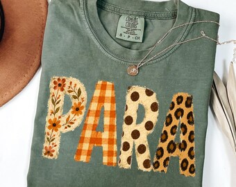 Camiseta de otoño para auxiliares docentes, regalos para auxiliares de maestro, camiseta de otoño para auxiliares docentes, regalo para auxiliares docentes, camiseta para auxiliares docentes