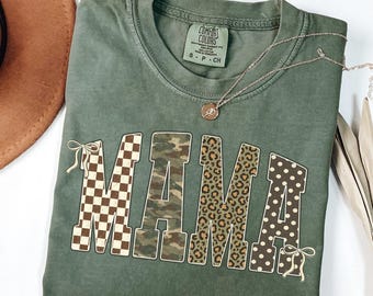 Camiseta Retro Camo Mama, Regalo para Futura Mamá, Camiseta para Mamá Cazadora, Regalo de Cumpleaños para Mamá, Camiseta de la Vida de Mamá, Regalo para Mamá Primeriza