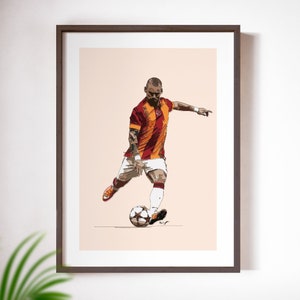 Wesley Sneijder - Poster Print, Galatasaray
