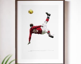 Wayne Rooney - Poster Print, Manchester United