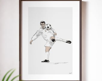 Zidane - Poster Print, Real Madrid