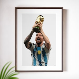 Messi, Argentinië , World Cup 2022 - poster print