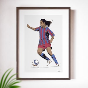 Ronaldinho - Poster Print, Barcelona
