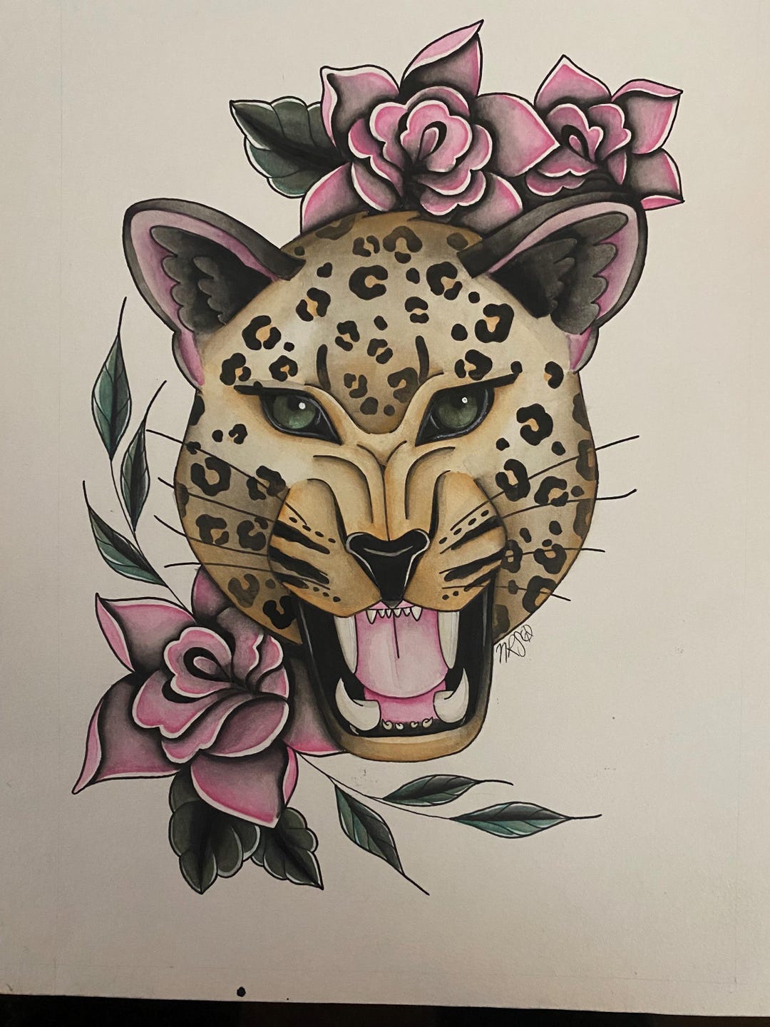 Leopard Rose 8x10 - Etsy