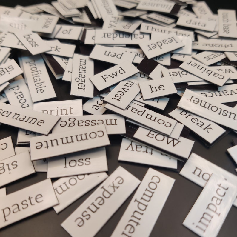 CLEARANCE Office Jargon Poetry Magnets Expansion Pack | Workplace Humor image 4