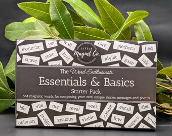 Poetry Magnets Starter Pack | Word Enthusiasts Edition | 564 Magnetic Word Tiles