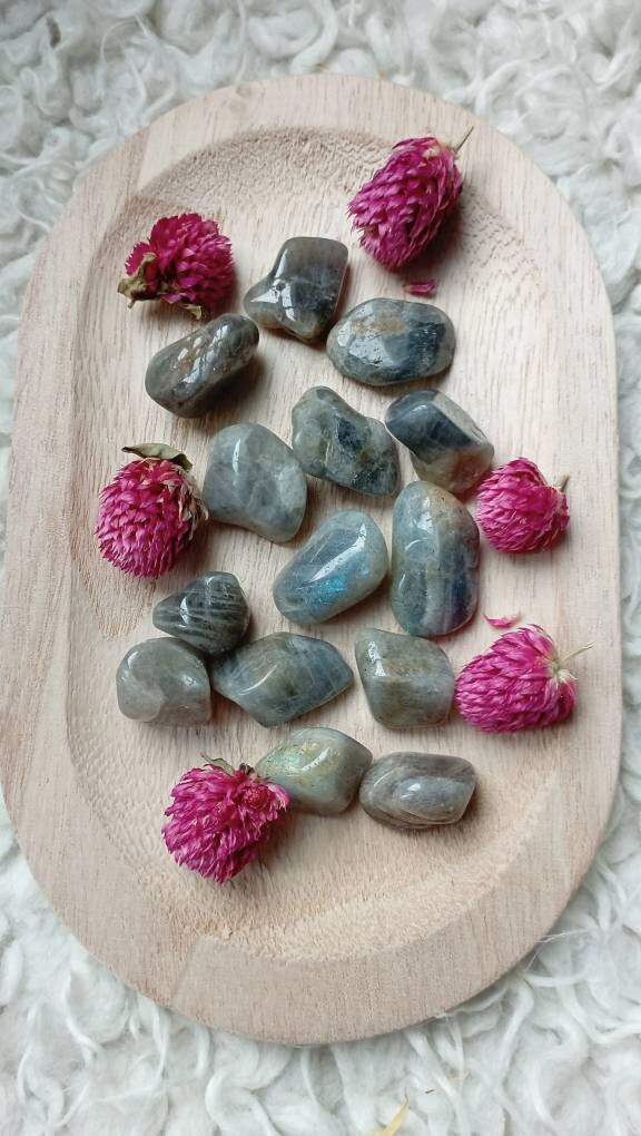 Labradorite, Pierre Roulée Lithothérapie Labradorite, Protection, Bouclier, Migraine, Régénère, Éner