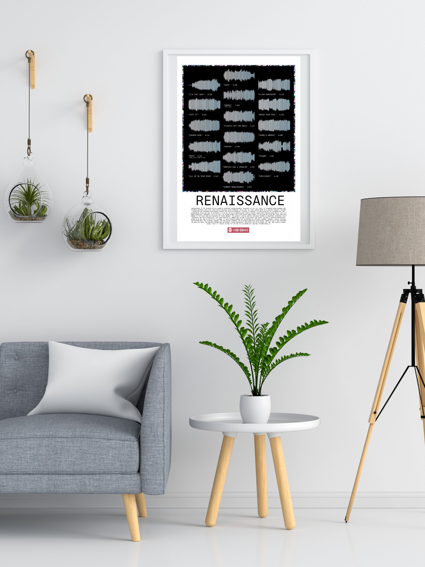 Beyoncé 'renaissance' Album Poster R&B Soundwave Print - Etsy