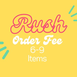 Taxa de pedido urgente de 6 a 9 ITENS