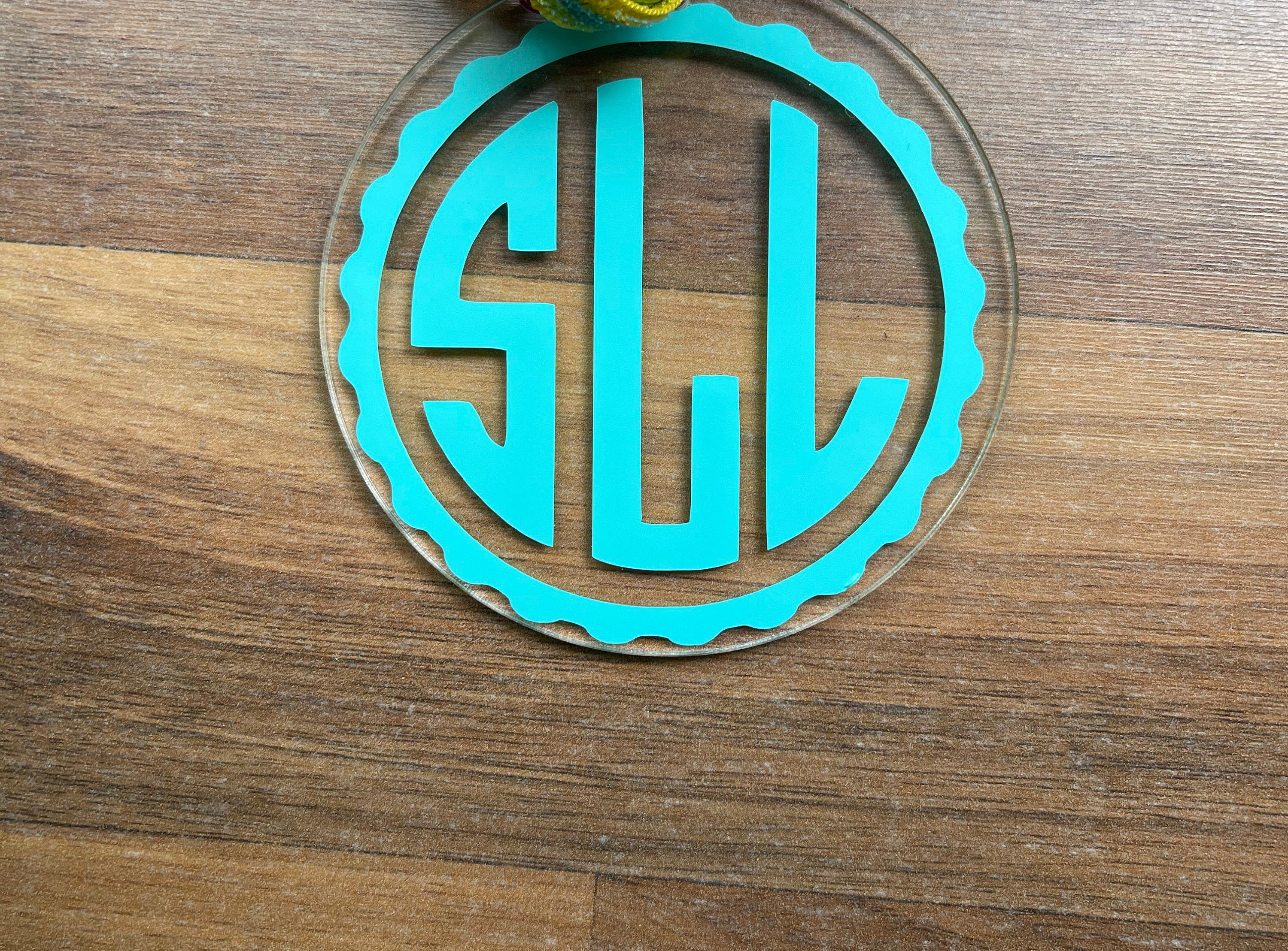 Customized Monogram Acrylic Disk Only - Etsy