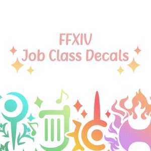 FFXIV Job Class Decal | Final Fantasy | Waterproof & UV Resistant