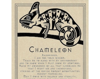Chameleon Prayer Poster