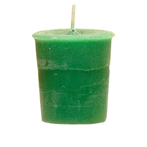 Money Votive Candle (Crystal Journey Herbal Magic Candle)