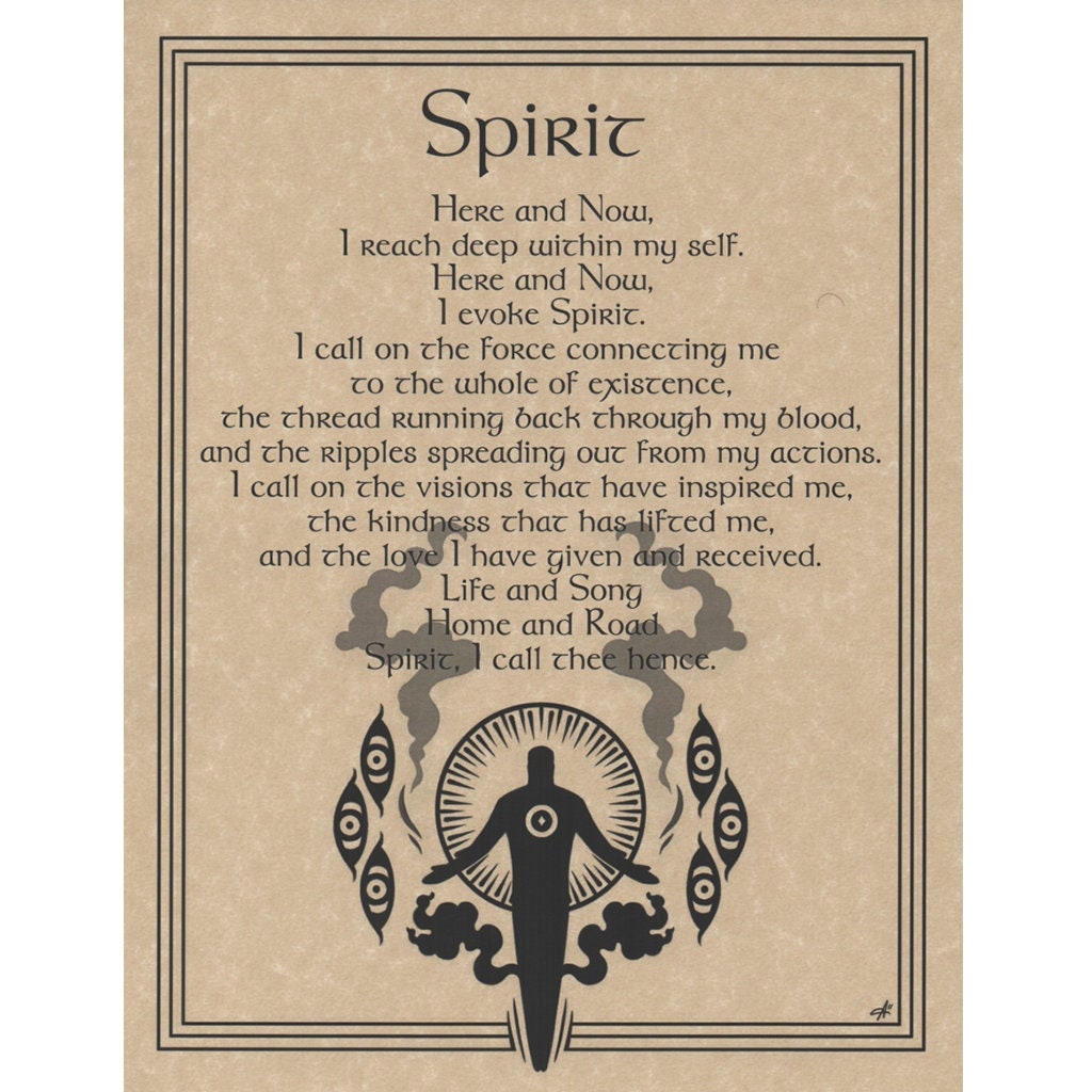Spirit Evocation Poster - Etsy