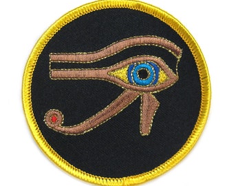 Eye of Horus Iron On Patch Ancient Egyptian Symbol Protection 
