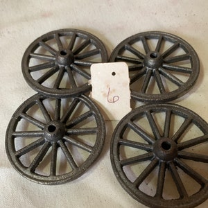 Vintage Cast Iron Replacement Wheels - Etsy