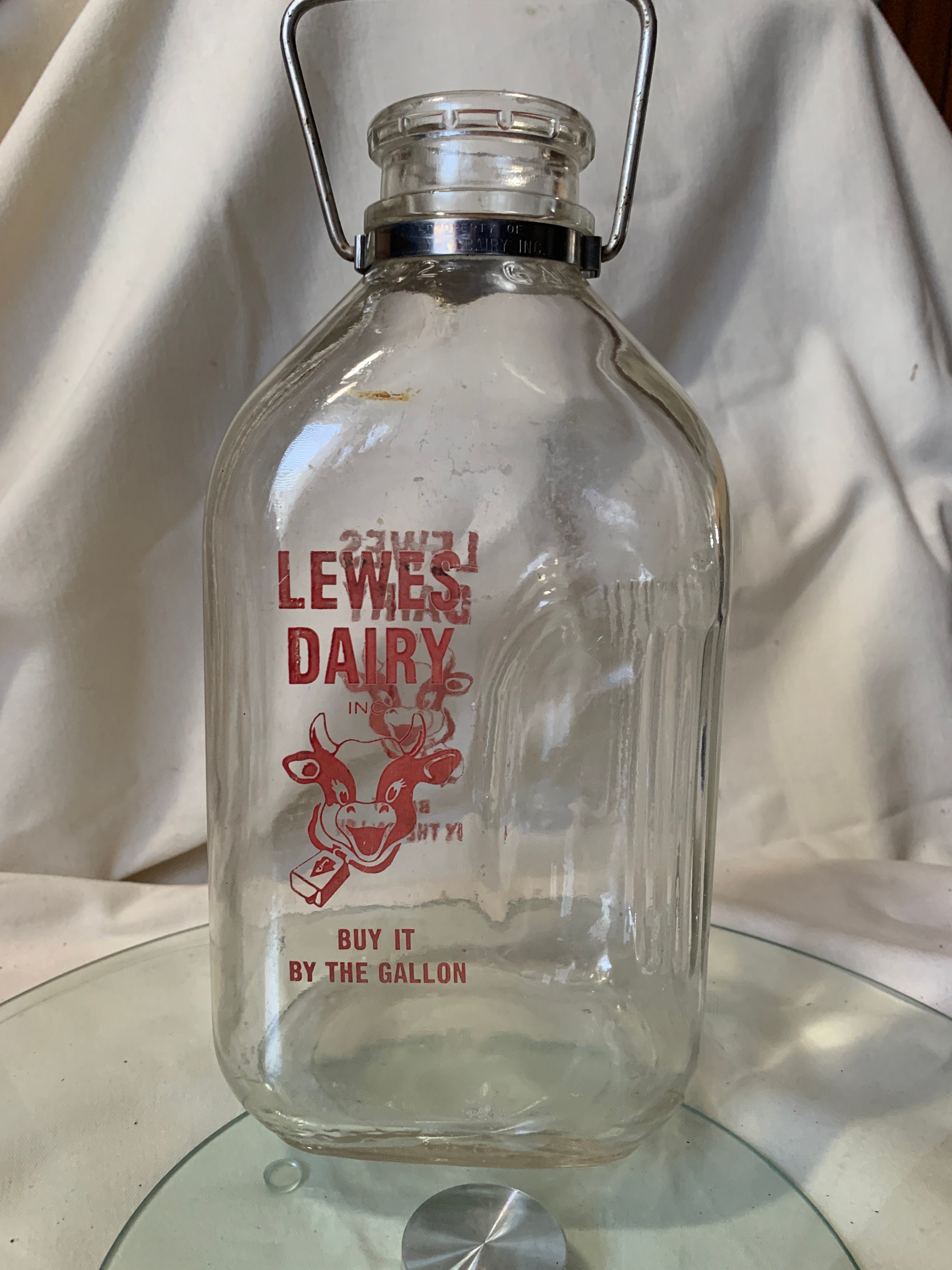 64oz Farmhouse Glass Milk Bottle - Carry Handle – Kitchentoolz