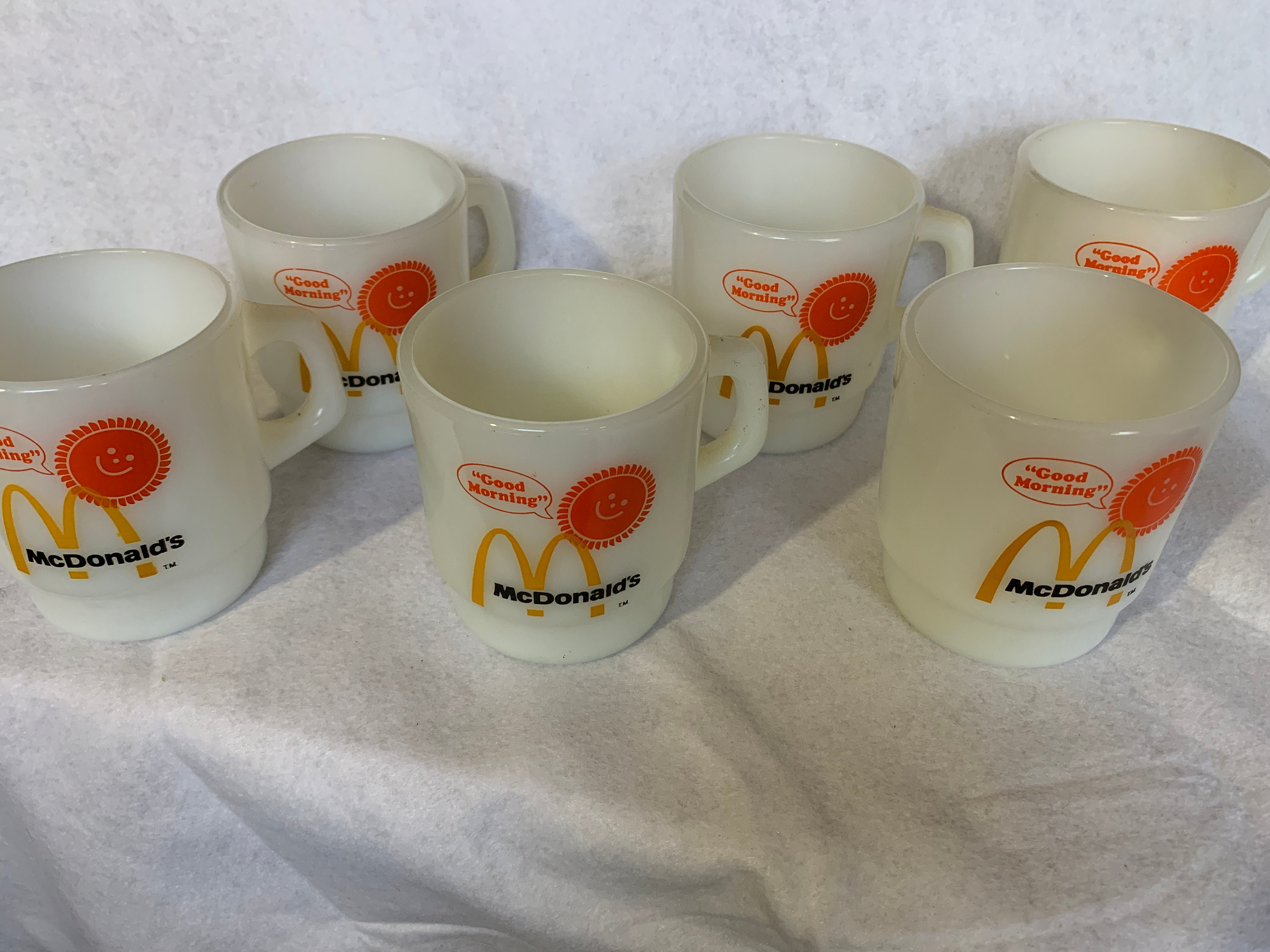 Vintage Mcdonalds Good Morning Coffee Cup mug Fire King Etsy