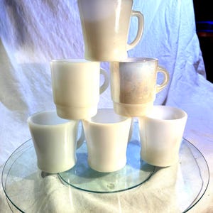Fire King Mugs - White