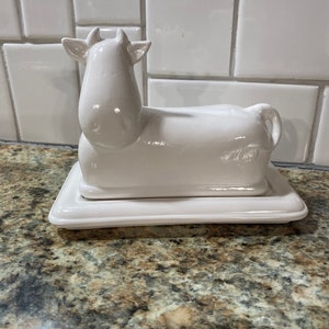 Cow Butter Dish - Ceramic