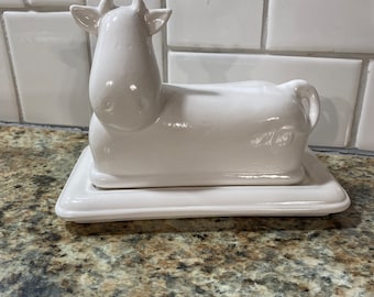 Cow Butter Dish - Ceramic