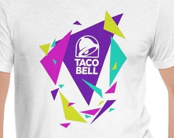 Taco Bell SVG PNG Vintage Sublimation Design. 90s Design Style Tshirt Trendy and Best Selling.