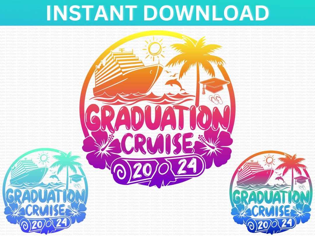 Graduation Cruise SVG. Graduation Cruise 2024 Png. Cruise Ship Svg