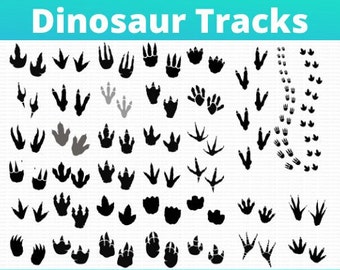 Dino Dinosaur Tracks SVG Mega Bundle. Dino Footprints. Carnosaurs footprint svg. PNG JPG for Cricut, Silhouette. Digital Download . Clip Art