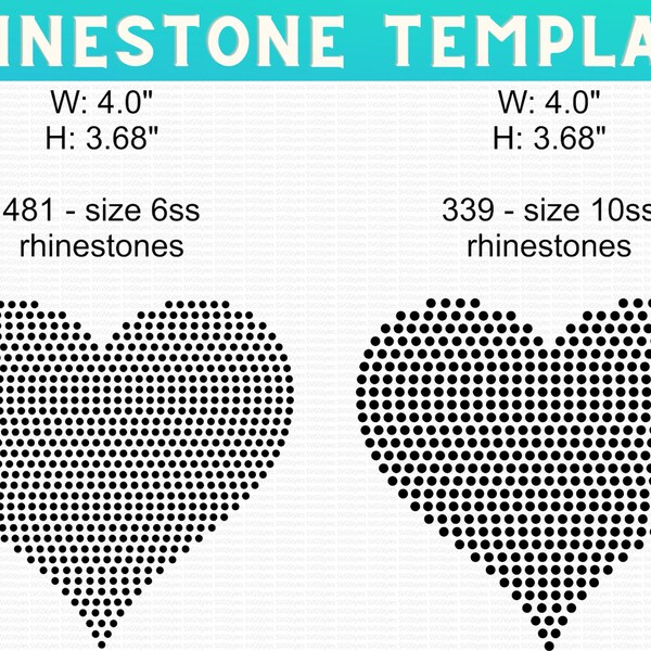 Rhinestone Template Etsy